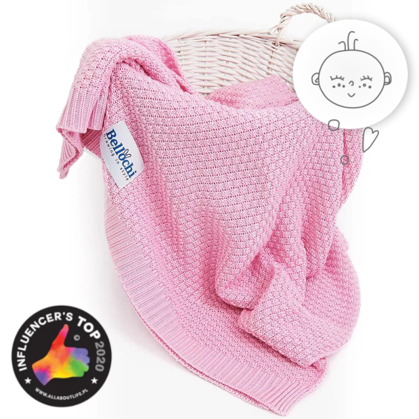  Baby blanket Bamboo rosa 