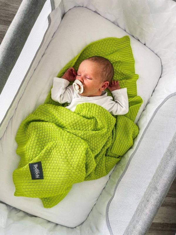  Baby blanket Bamboo lime