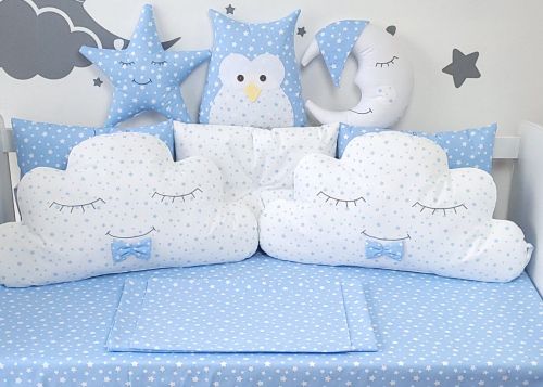 Donika  Blue - baby bumper set