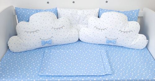 Donika  Blue - baby bumper set