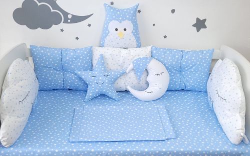 Donika  Blue - baby bumper set